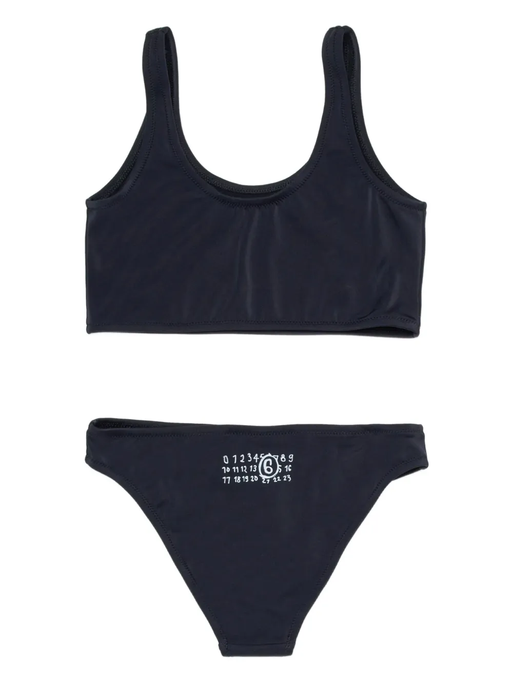 MM6 Maison Margiela Kids Bikini met logodetail Zwart