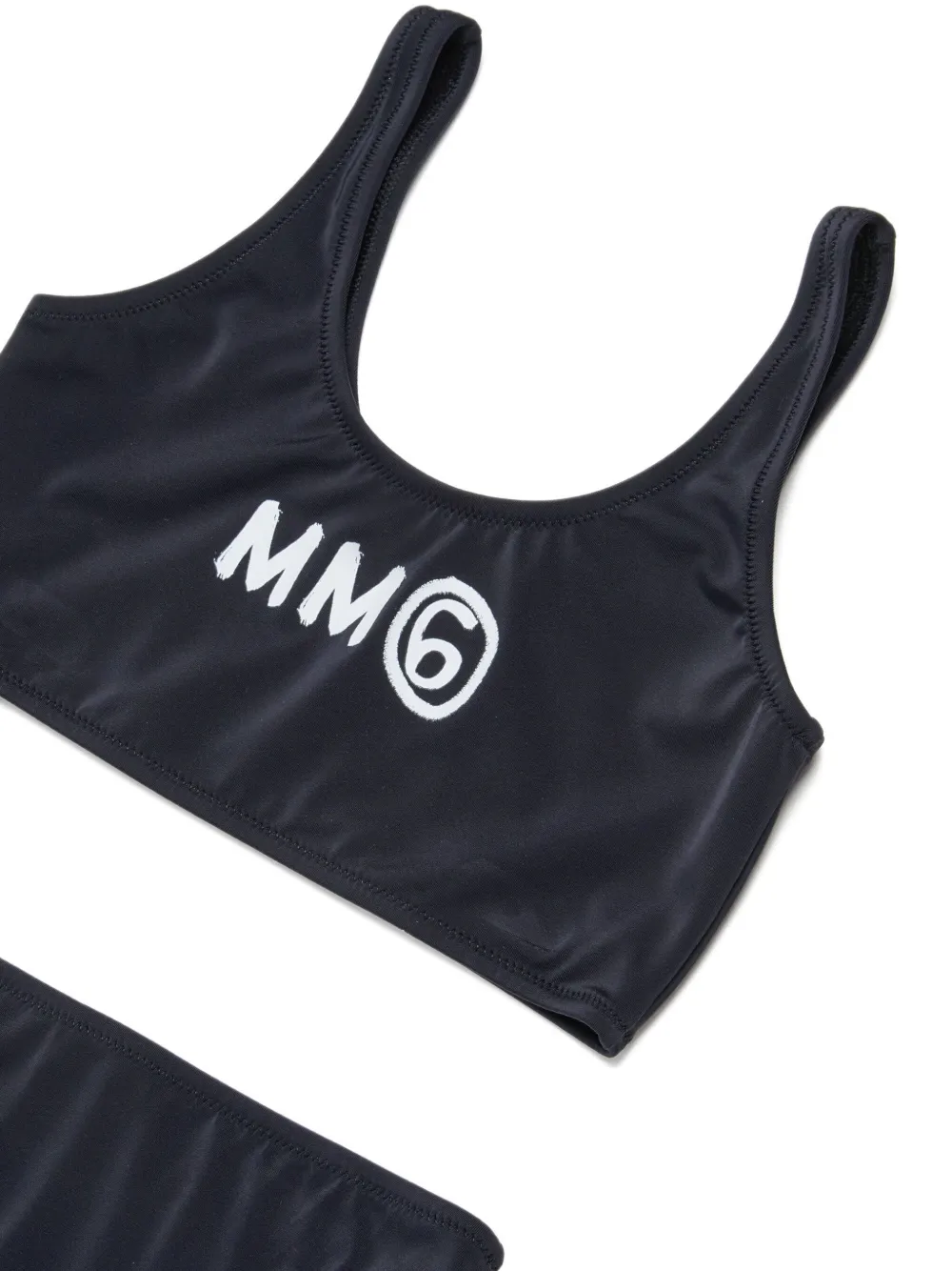 MM6 Maison Margiela Kids Bikini met logodetail Zwart