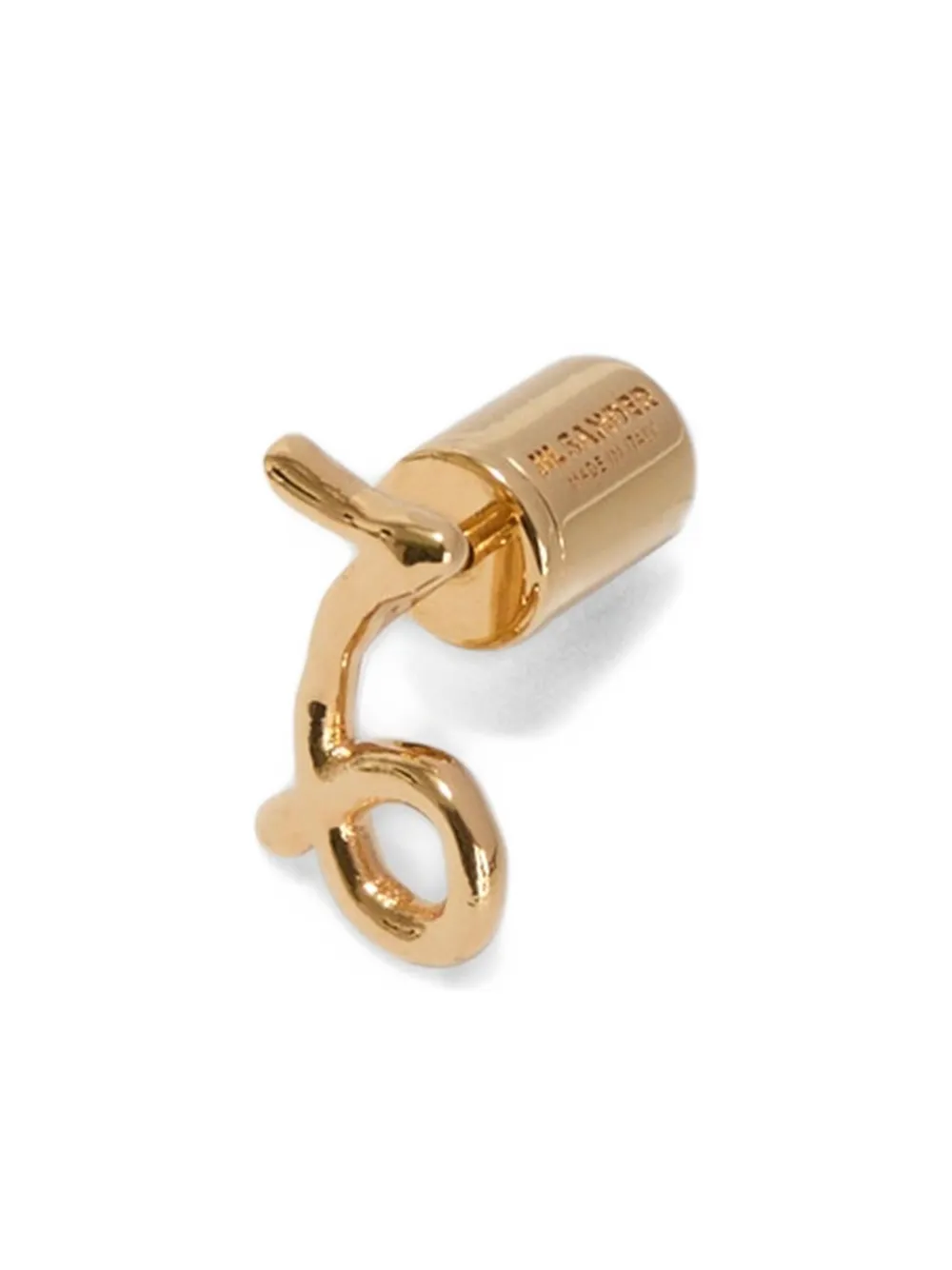 Jil Sander Zodiac-sign Single Earring In Gold