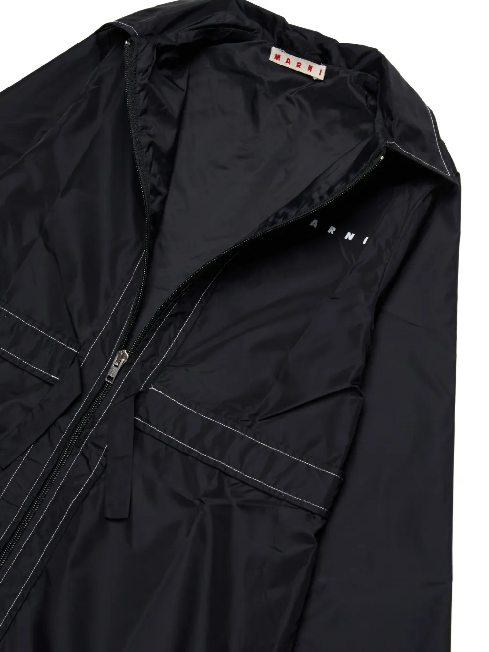 Marni Kids Zip Coat - Black 