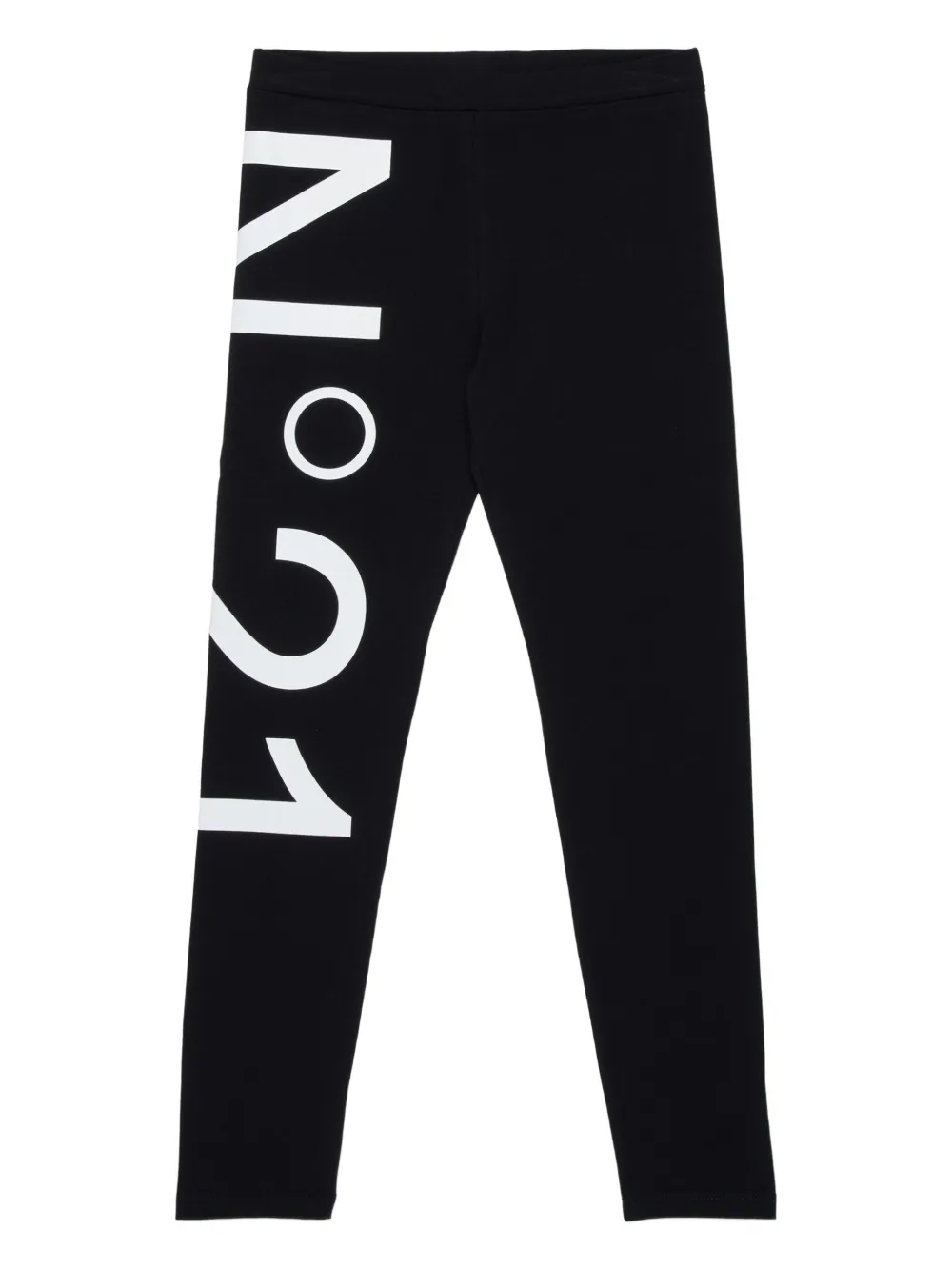 Nº21 Kids Leggings con stampa logo - Nero
