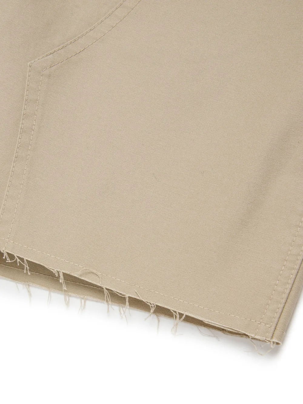 MM6 Maison Margiela Kids Katoenen shorts met franje Beige