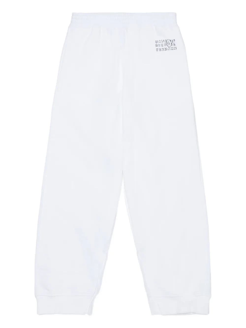 MM6 Maison Margiela Kids Pantaloni con stampa - Bianco