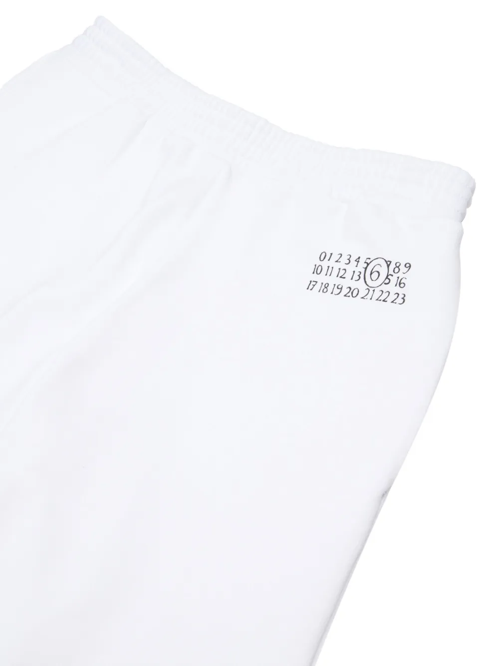 MM6 Maison Margiela Kids Broek met logoprint Wit