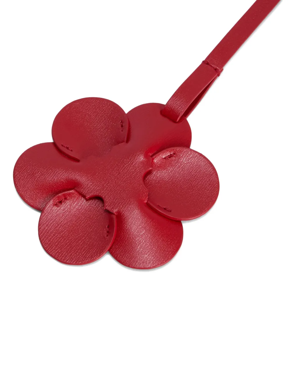 Jil Sander Daisy Looped-strap Charm In Red