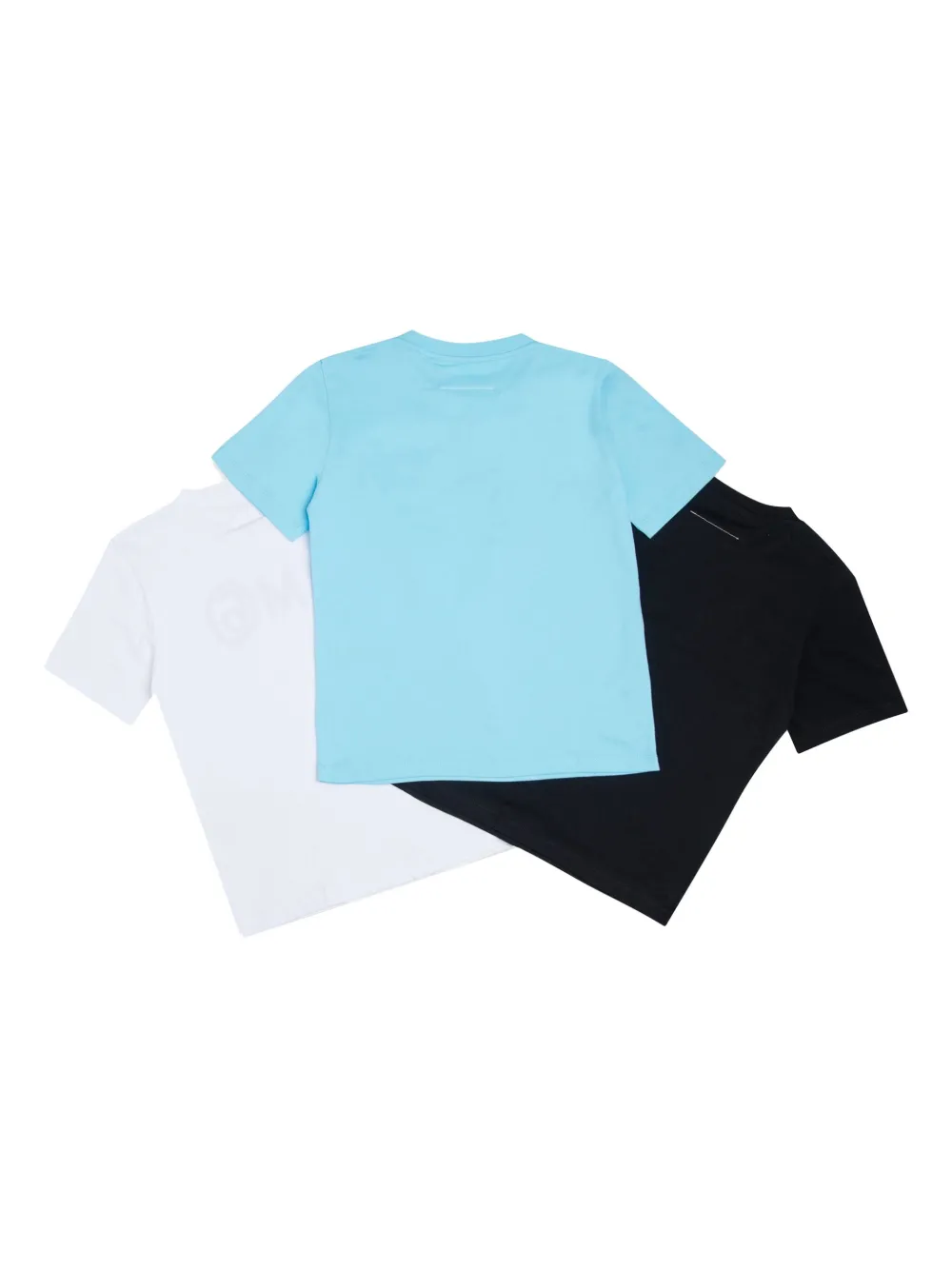 MM6 Maison Margiela Kids Drie T-shirts met logoprint Blauw
