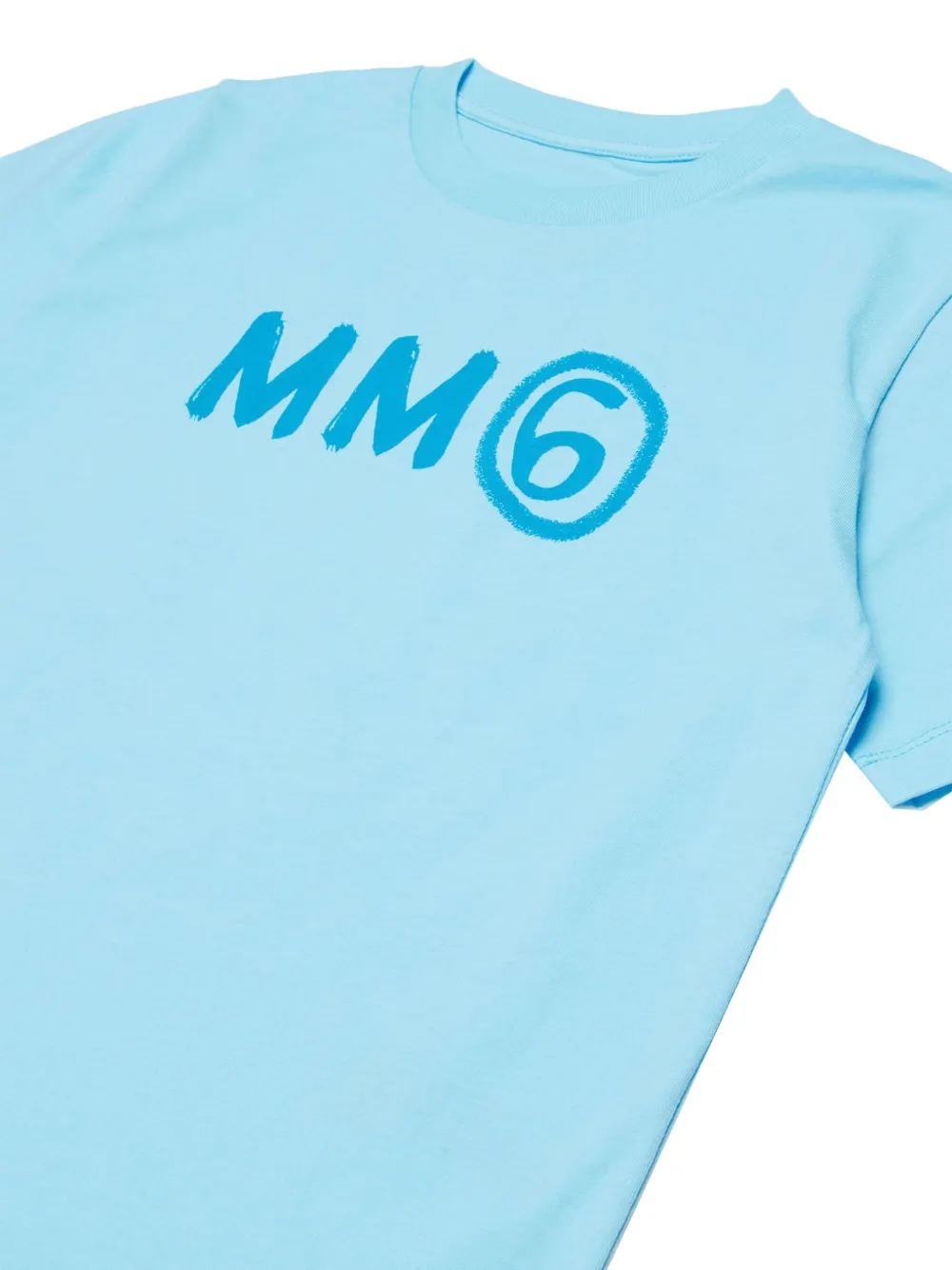 MM6 Maison Margiela Kids Drie T-shirts met logoprint Blauw