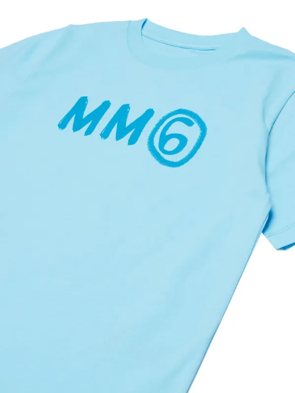 MM6 MAISON MARGIELA キッズ Tシャツ MM6 Maison Margiela Kids コットン Tシャツ | ブラック | FARFETCH JP