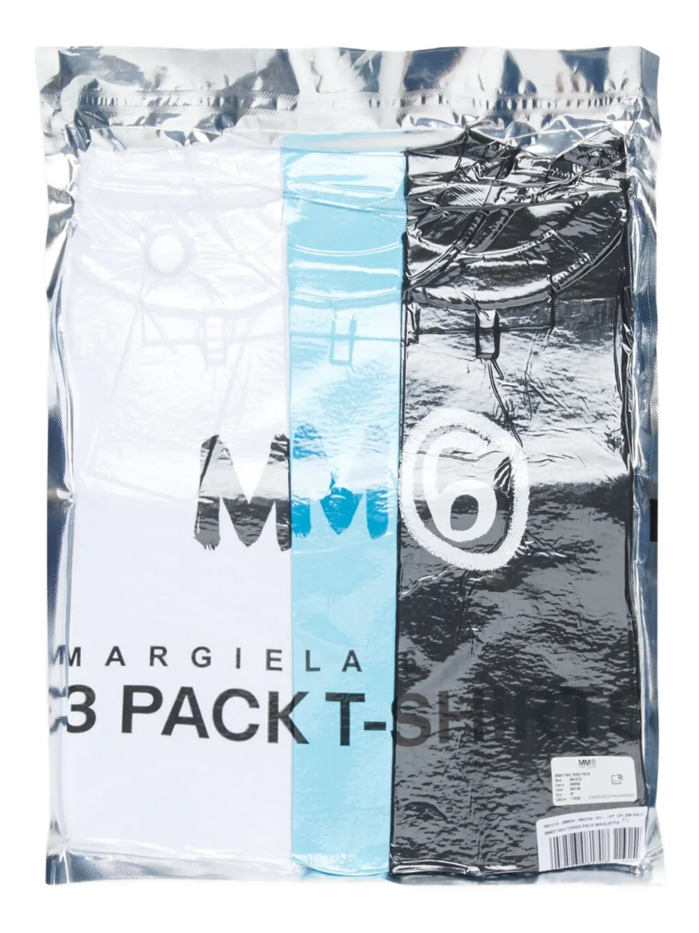 MM6 Maison Margiela Kids Drie T-shirts met logoprint Blauw