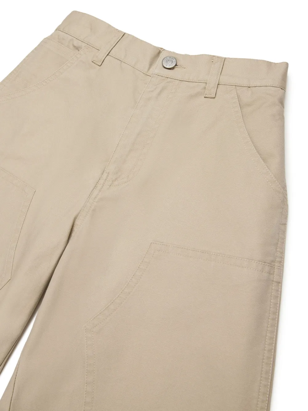 MM6 Maison Margiela Kids Katoenen broek met vijf zakken Beige