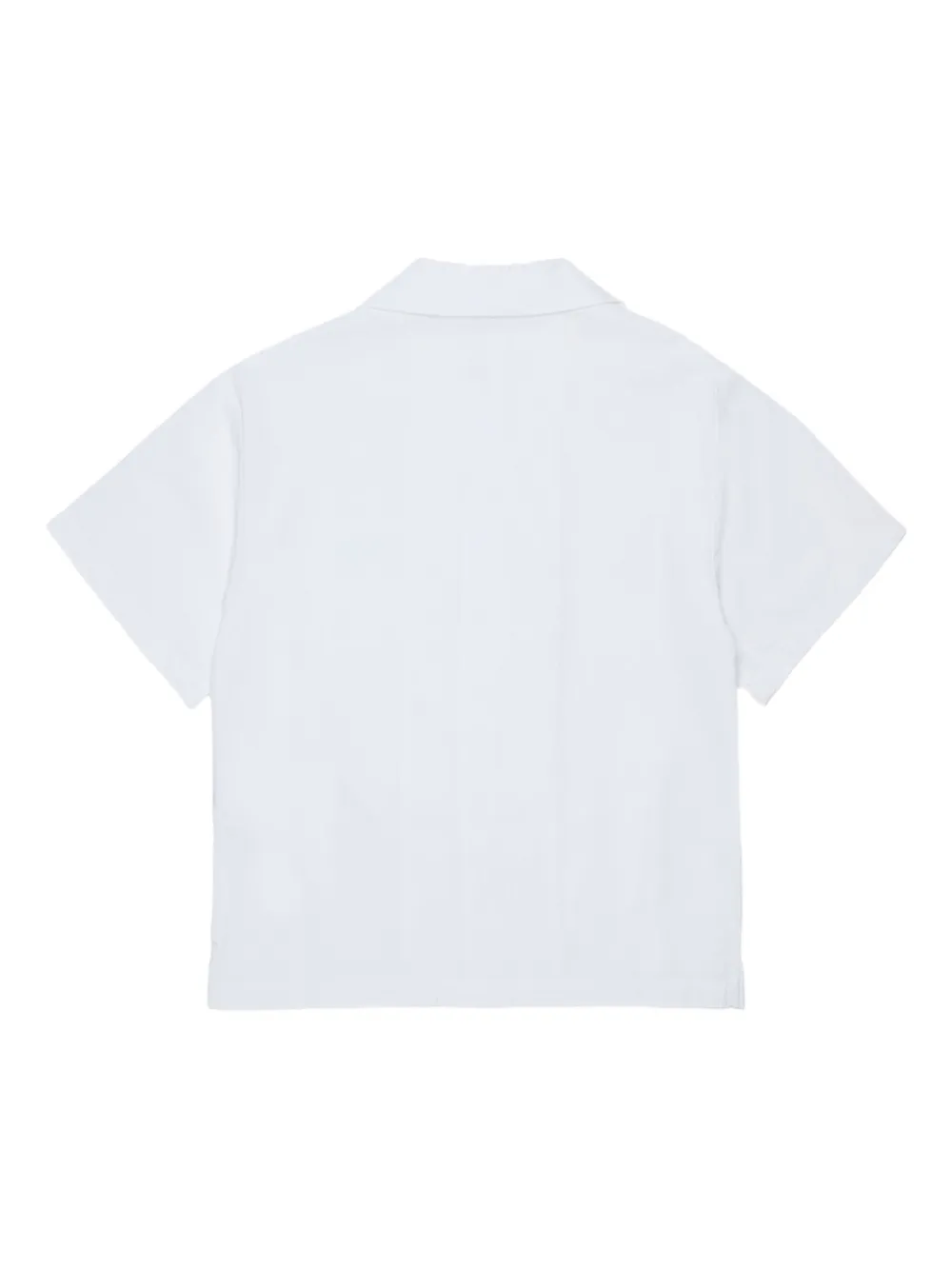 N°21 N21 Kids Logo Plaque Short-sleeved Shirt In White