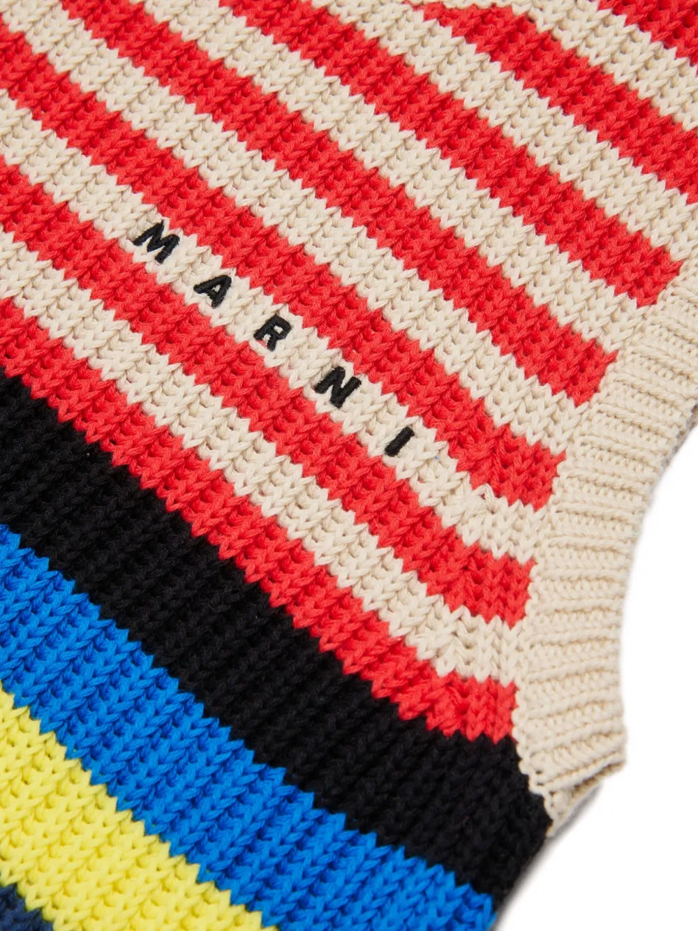  Marni Kids Striped Sleeveless Dress - Neutrals 