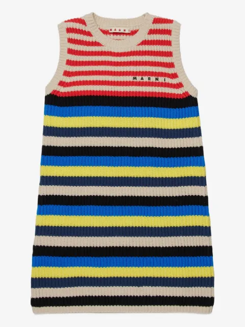 Marni Kids striped sleeveless dress