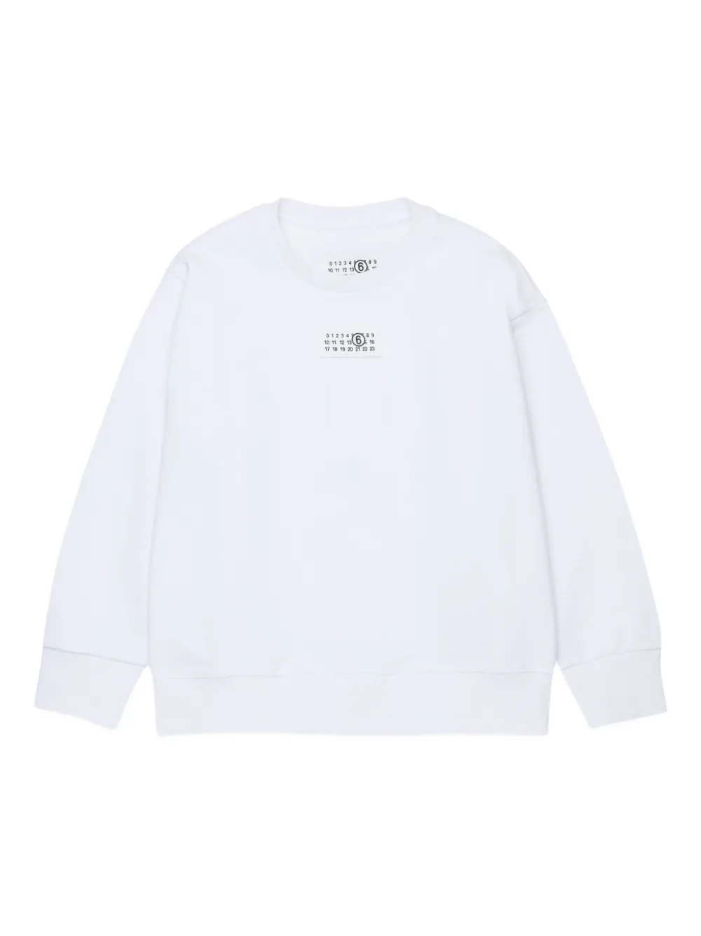 MM6 Maison Margiela Kids Felpa con applicazione - Bianco