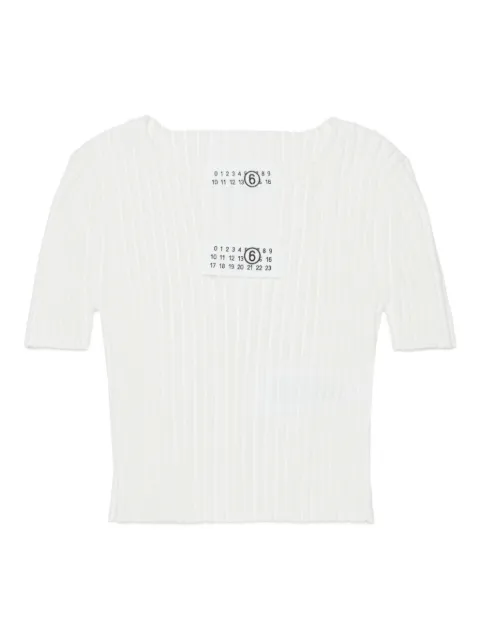 MM6 Maison Margiela Kids ribbed knitted T-shirt