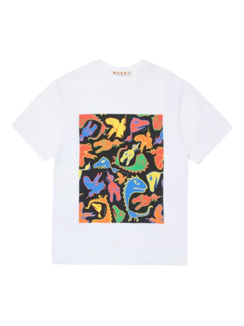Marni Kids playera con estampado de dinosaurio