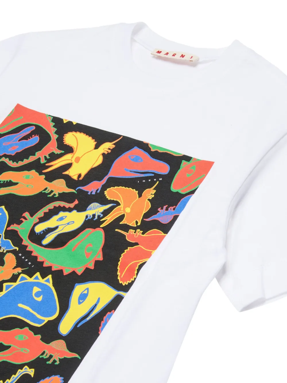  Marni Kids Dinosaur-graphic T-shirt - White 