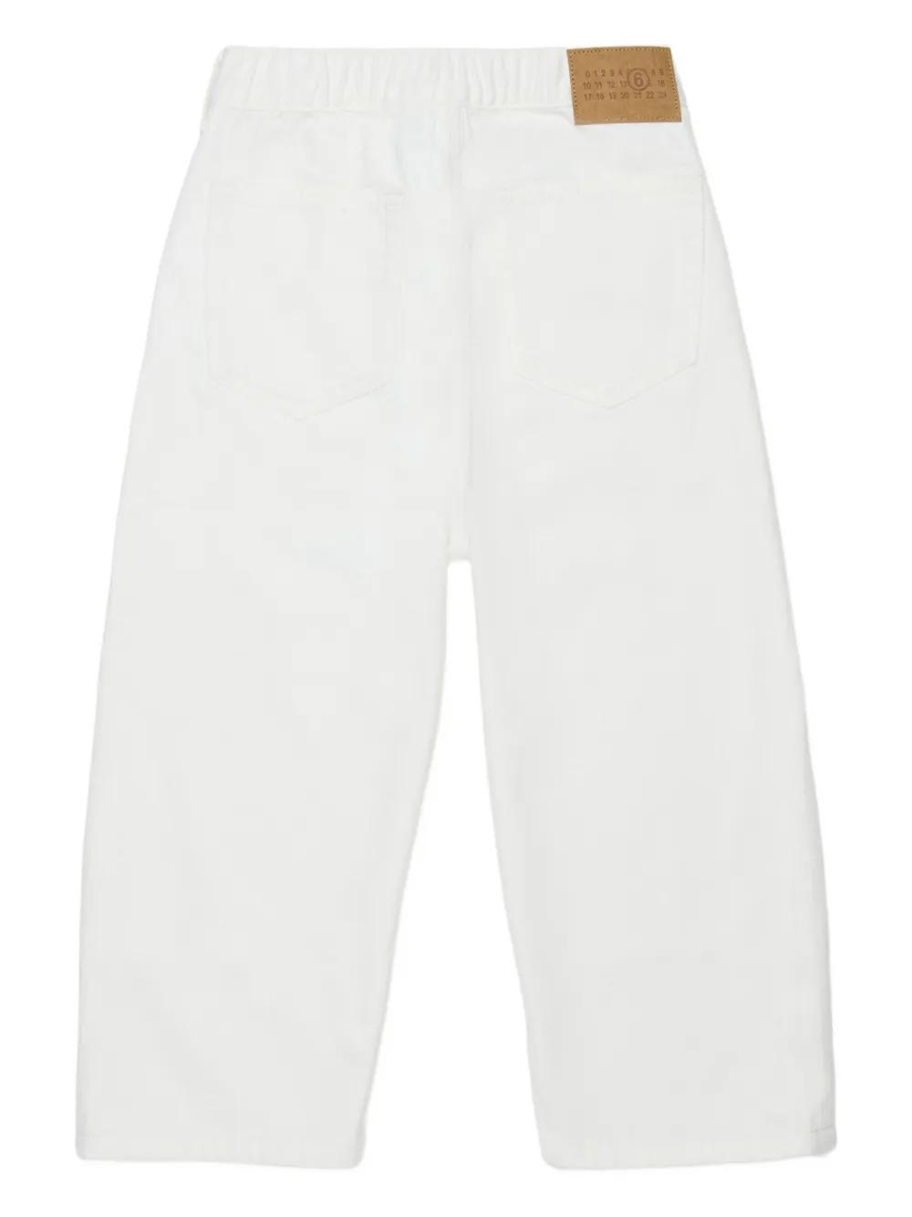 MM6 Maison Margiela Kids Jeans met knopen Wit