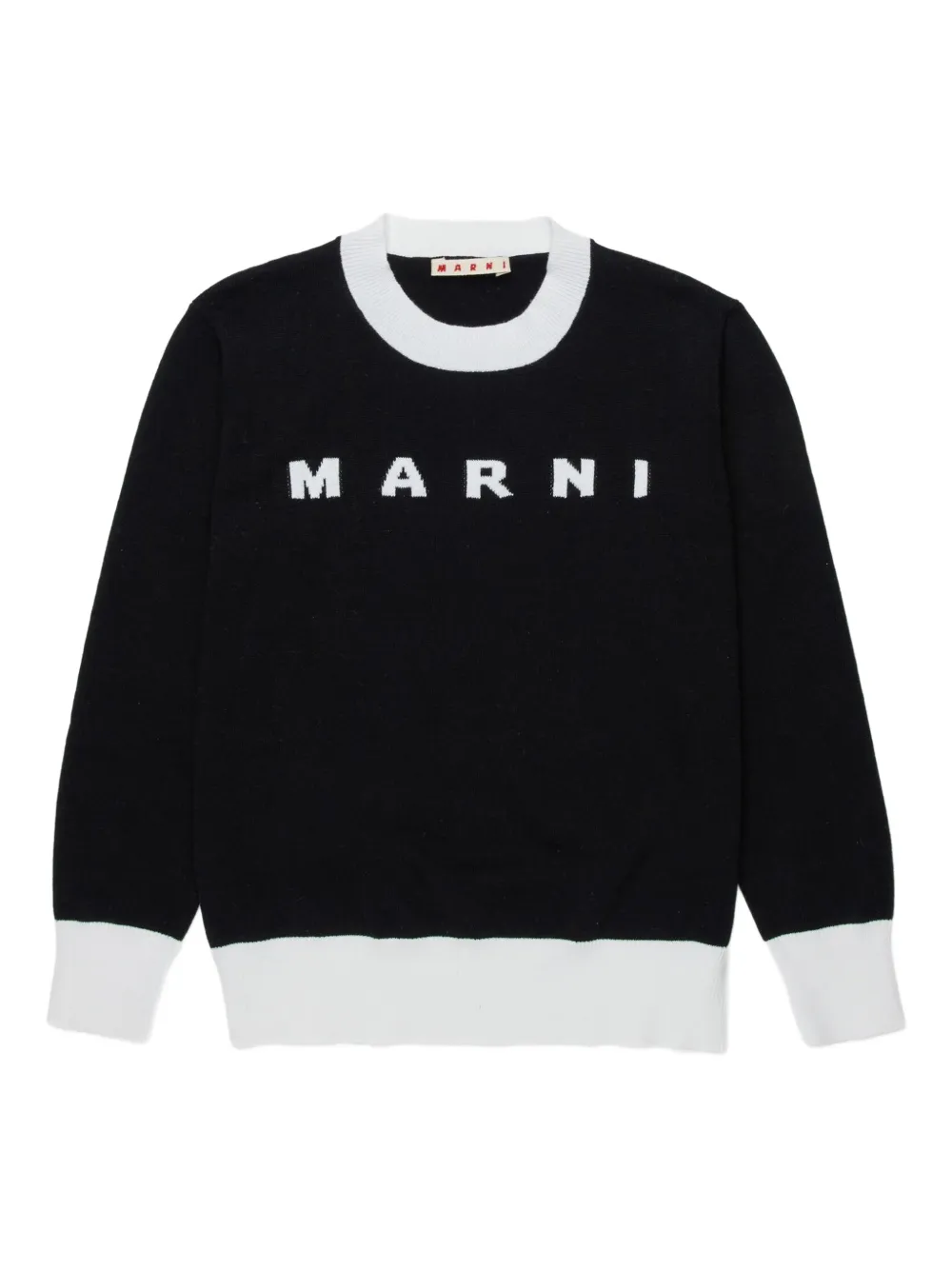 Marni Kids Maglione con logo - Nero