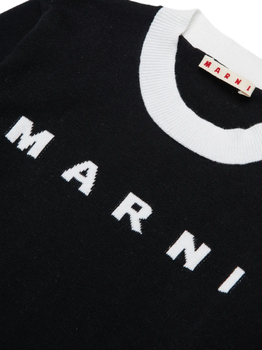 Marni Kids Sweater met logo Zwart