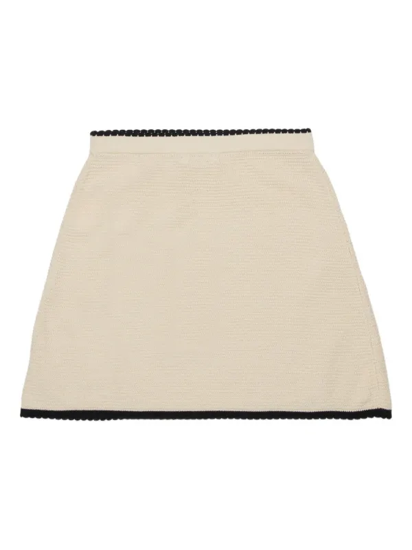 Marni Kids スカラップ スカート | ニュートラル | FARFETCH JP
