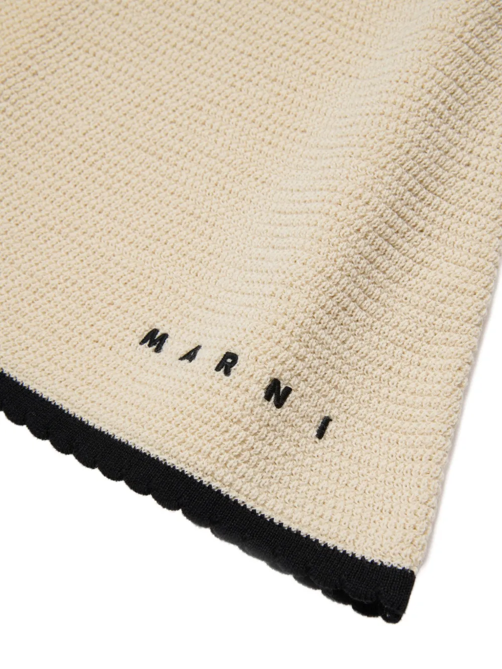 Marni Kids Rok met gewelfde afwerking Beige