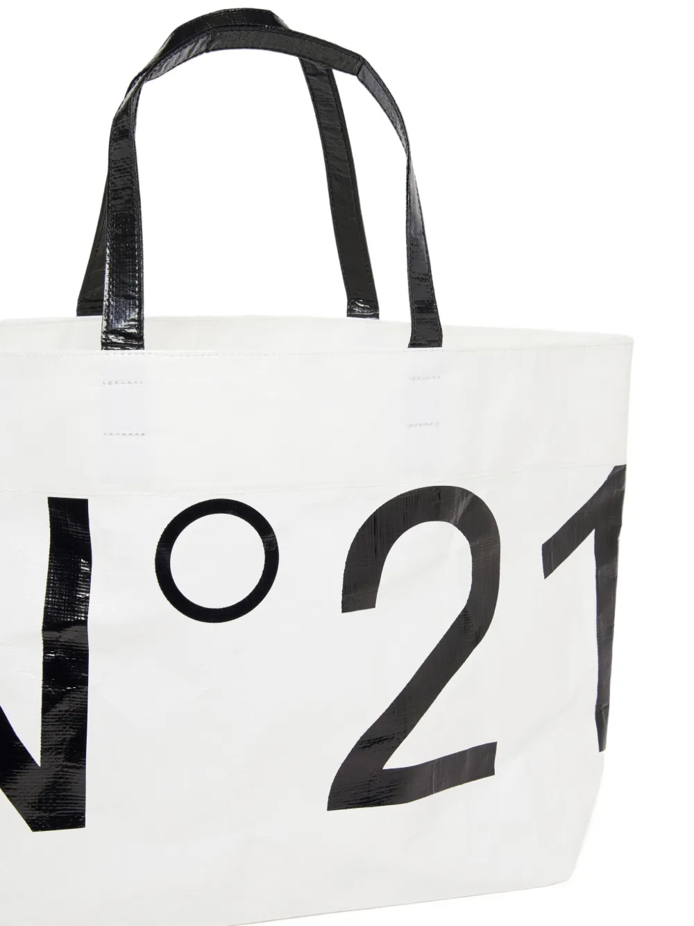Nº21 Kids Shopper met logoprint Wit