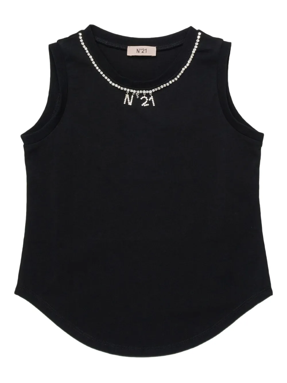 Nº21 Kids Top con decorazione - Nero