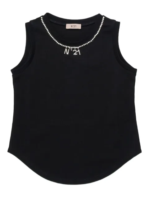 Nº21 Kids logo-embellished tank top