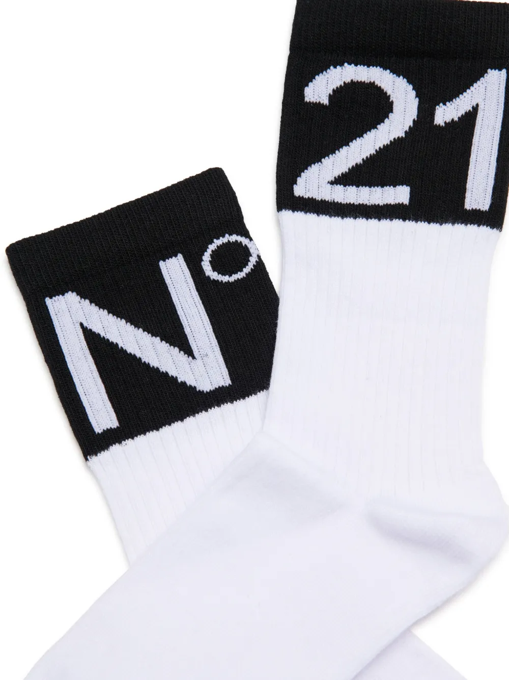 Nº21 Kids Sokken met blokdetail Wit