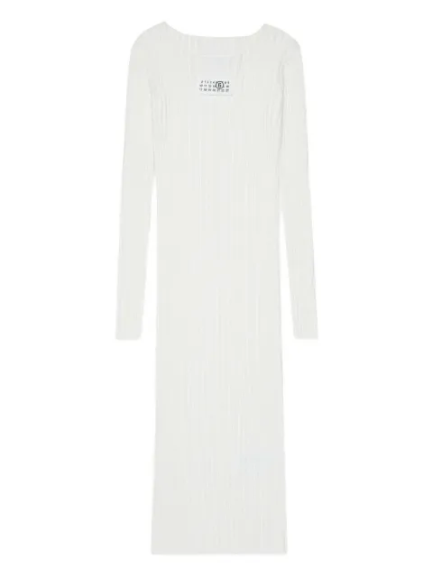 MM6 Maison Margiela Kids vestido de canalé manga larga