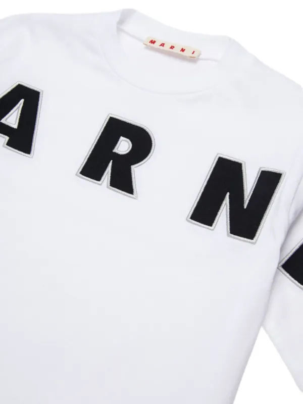 Marni Kids Logo short-sleeve T-shirt | White | FARFETCH