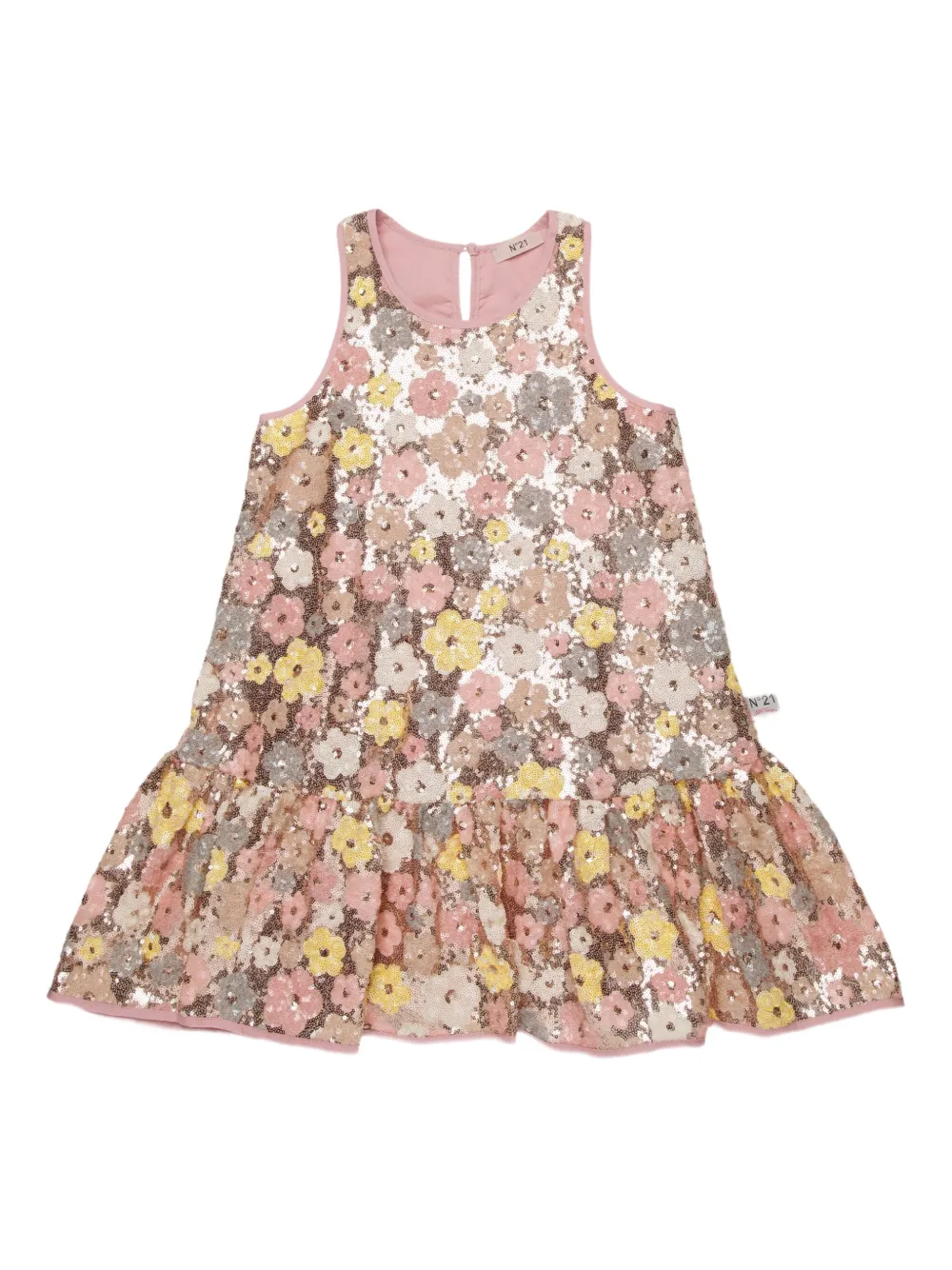Nº21 Kids sequin floral dress - Pink