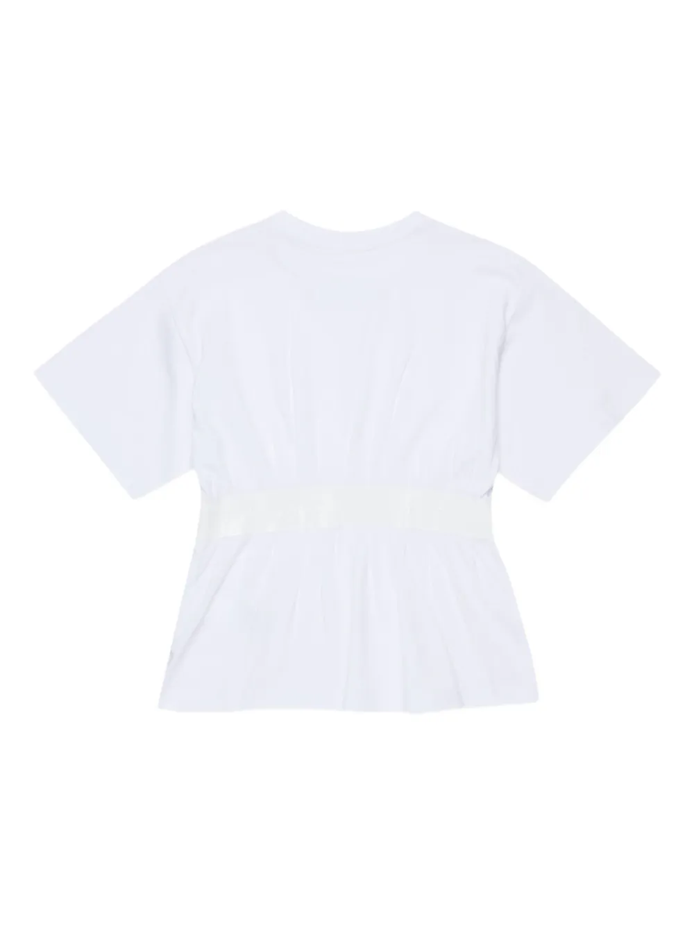 MM6 Maison Margiela Kids T-shirt met tailleband Wit