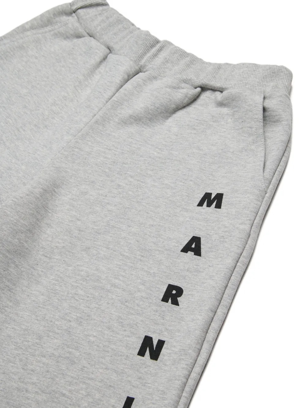 Marni Kids Shorts met elastische taille en logo Grijs