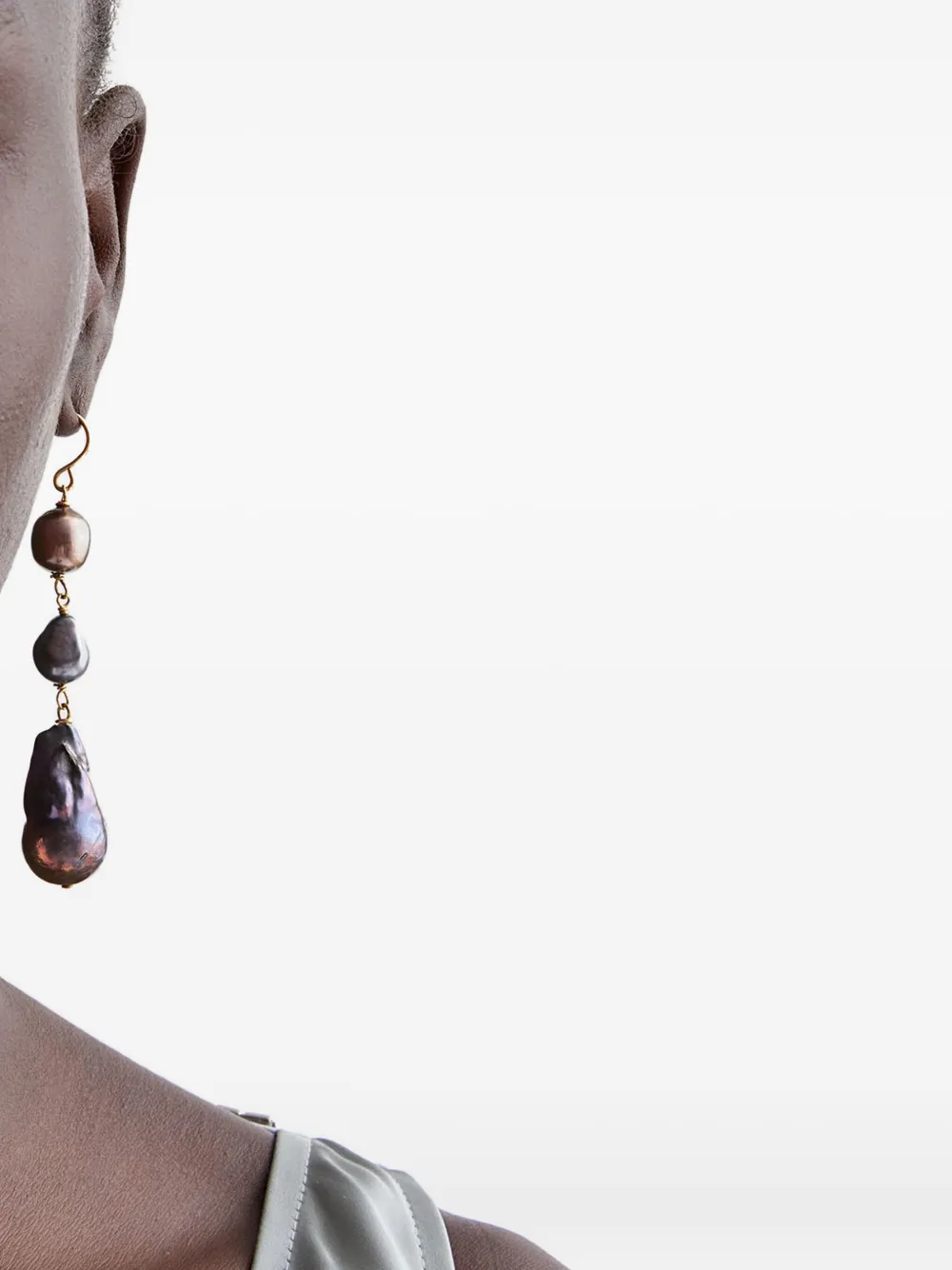 Jil Sander Oorbellen met hanger - Goud