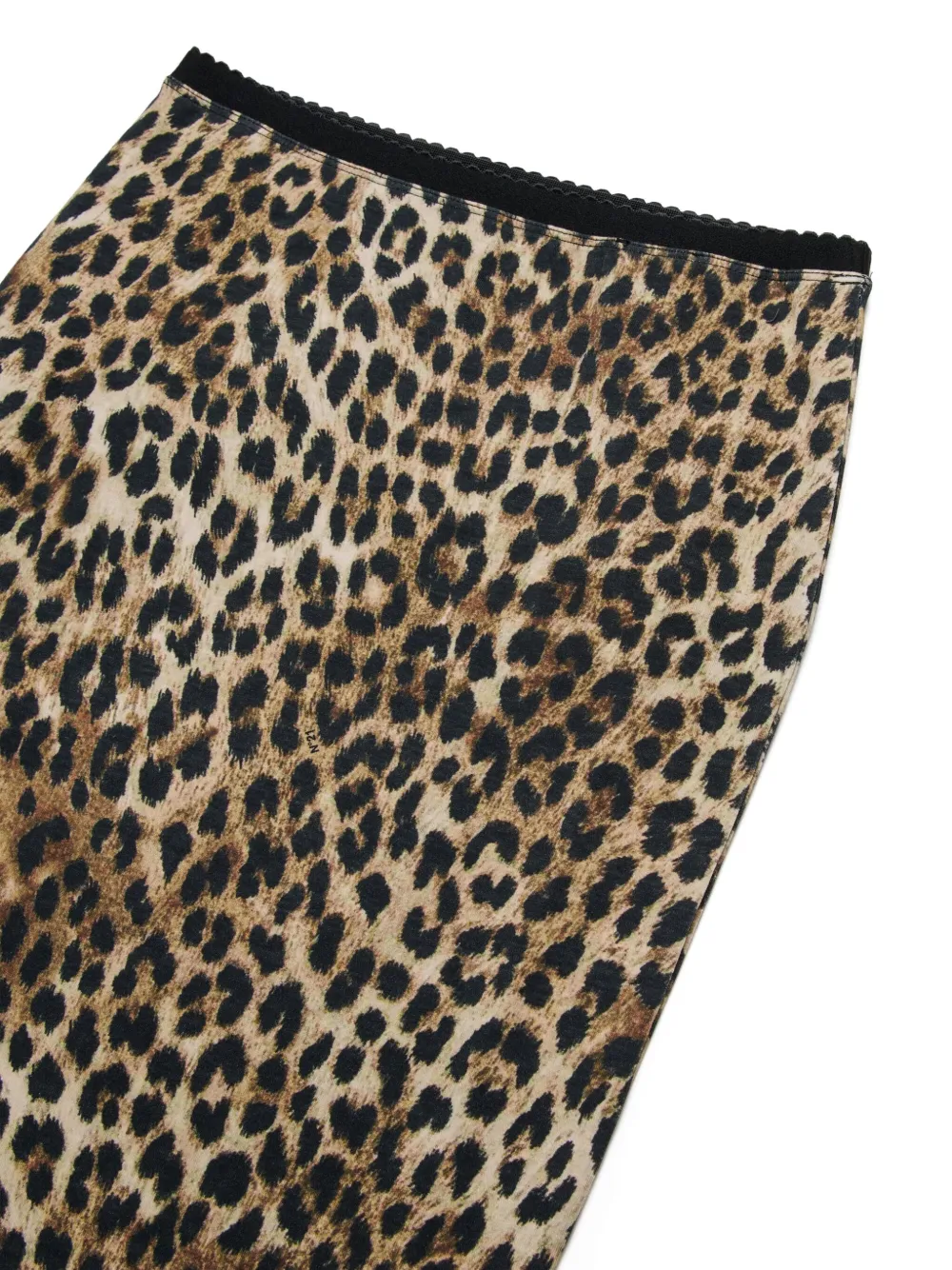  Nº21 Kids Animal-print Logo Midi Skirt - Brown 