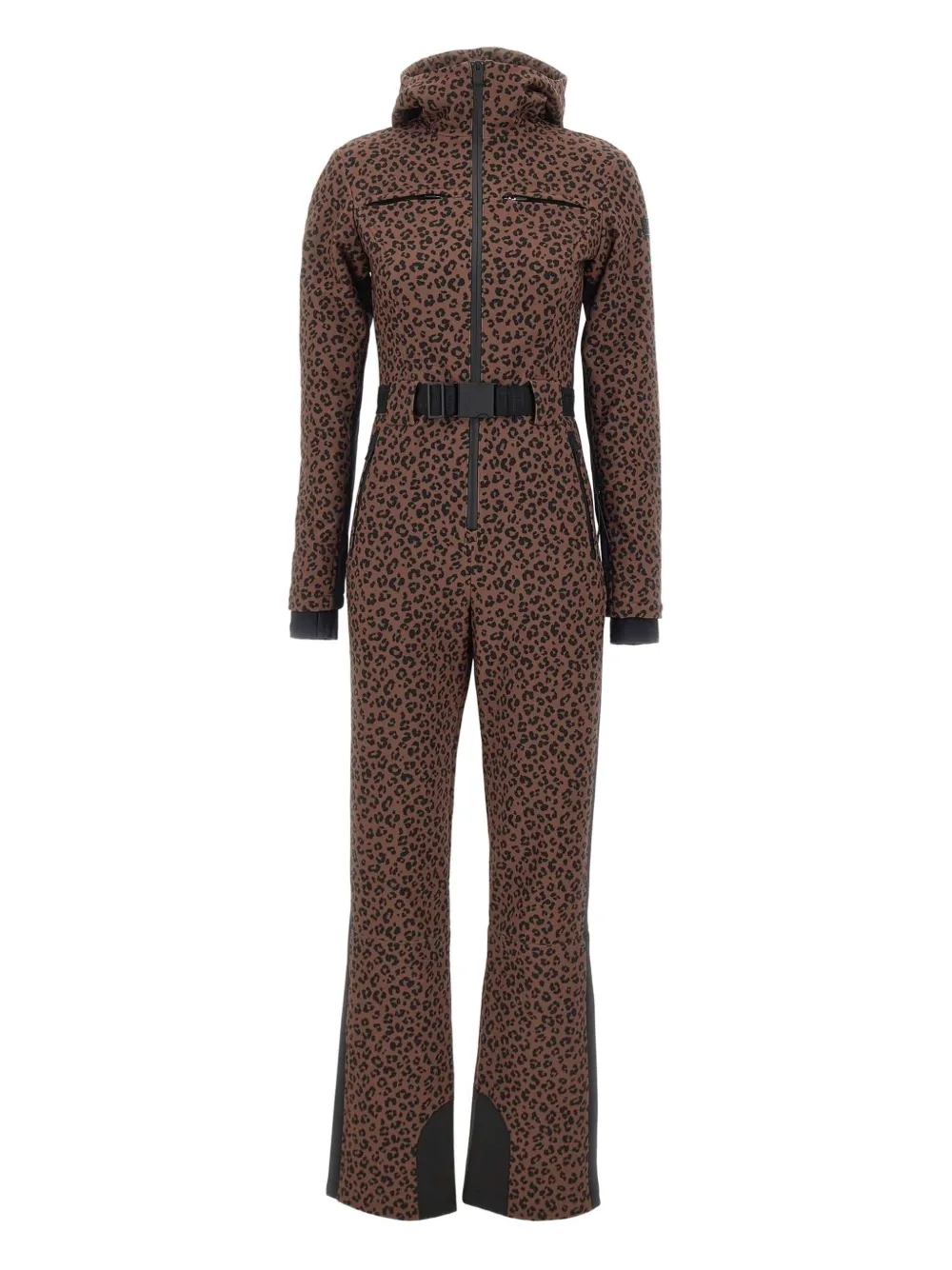 Mc2 Saint Barth Garmisch Animal-print Ski Suit In Brown
