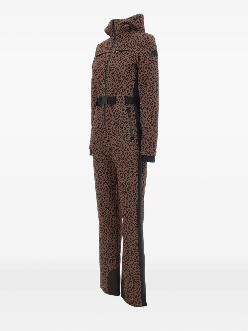 Mc2 Saint Barth Garmisch Animal-print Ski Suit In Brown
