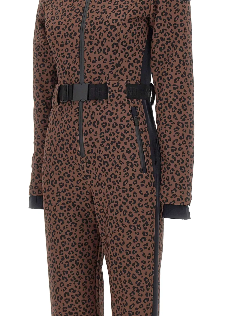 Mc2 Saint Barth Garmisch Animal-print Ski Suit In Brown