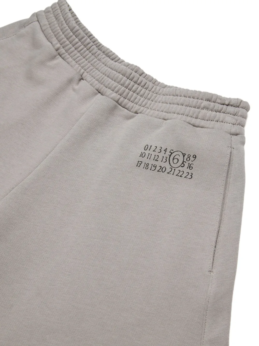 MM6 Maison Margiela Kids Shorts met elastische tailleband Grijs