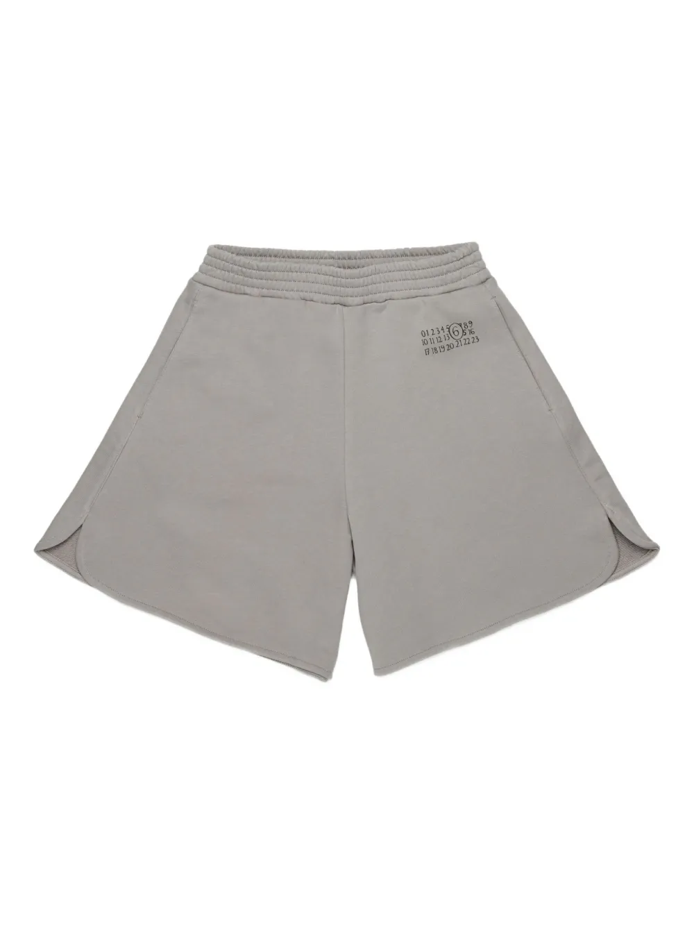 MM6 Maison Margiela Kids Shorts con vita elasticizzata - Grigio