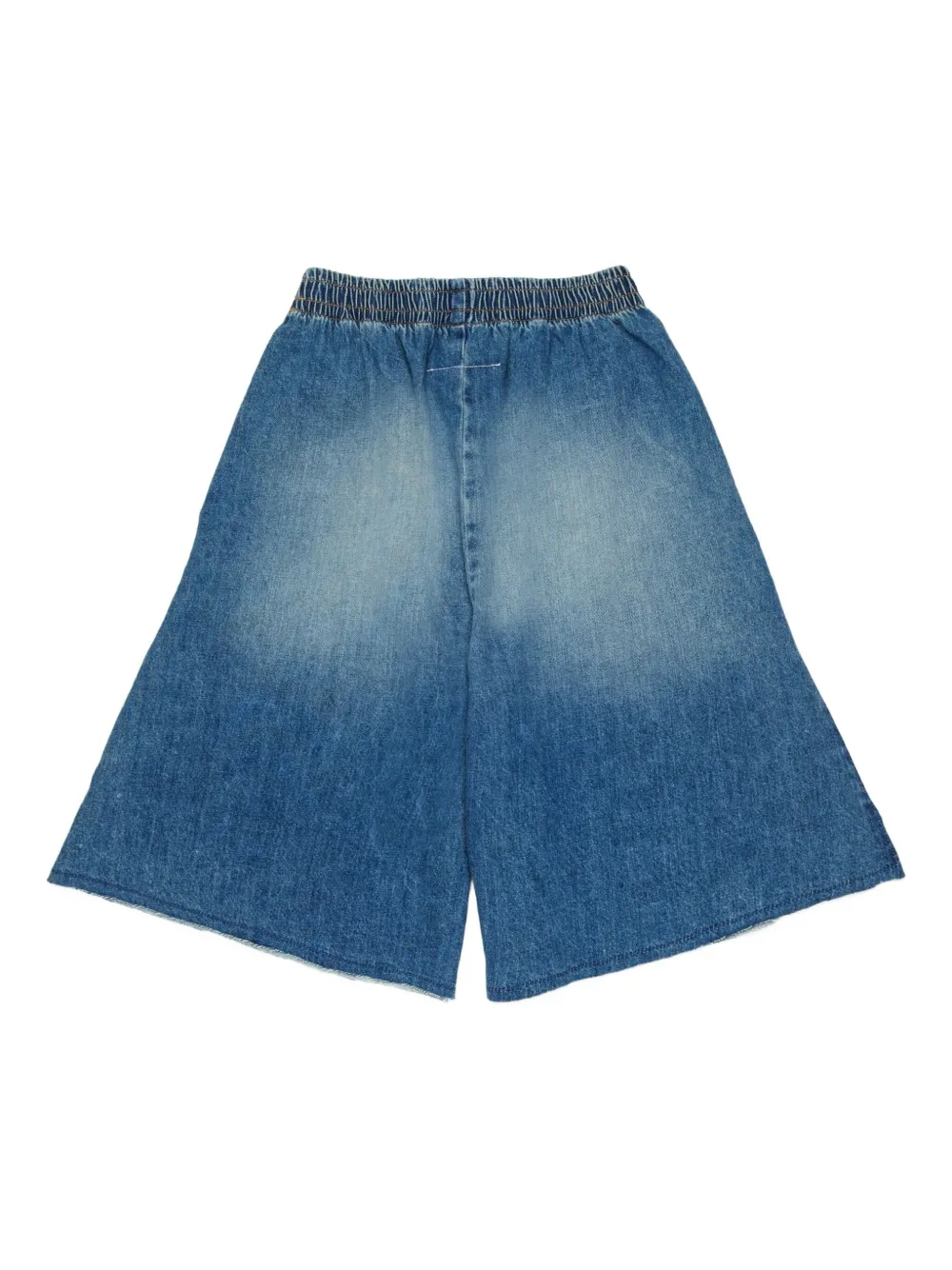 MM6 Maison Margiela Kids Spijkershorts met elastische tailleband Blauw