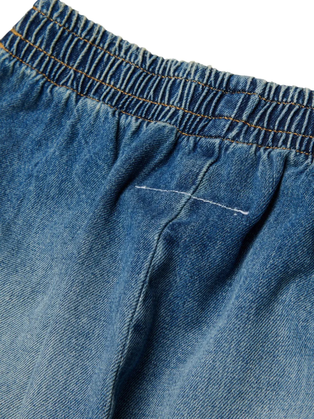 MM6 Maison Margiela Kids Spijkershorts met elastische tailleband Blauw