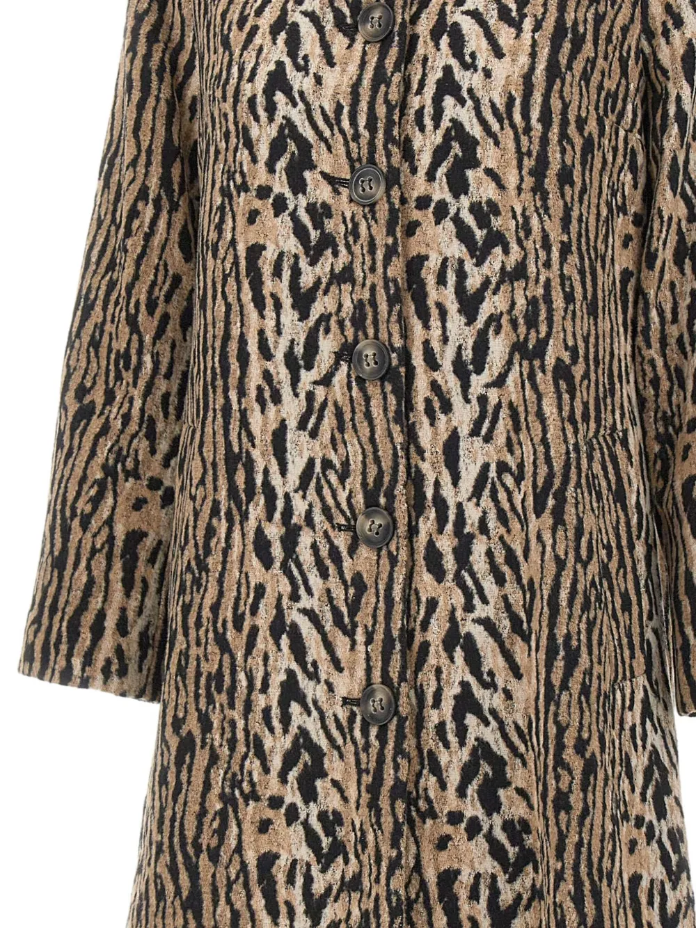 Rixo London Rixo Milly Leopard-print Brushed Felt Coat In Animal Print