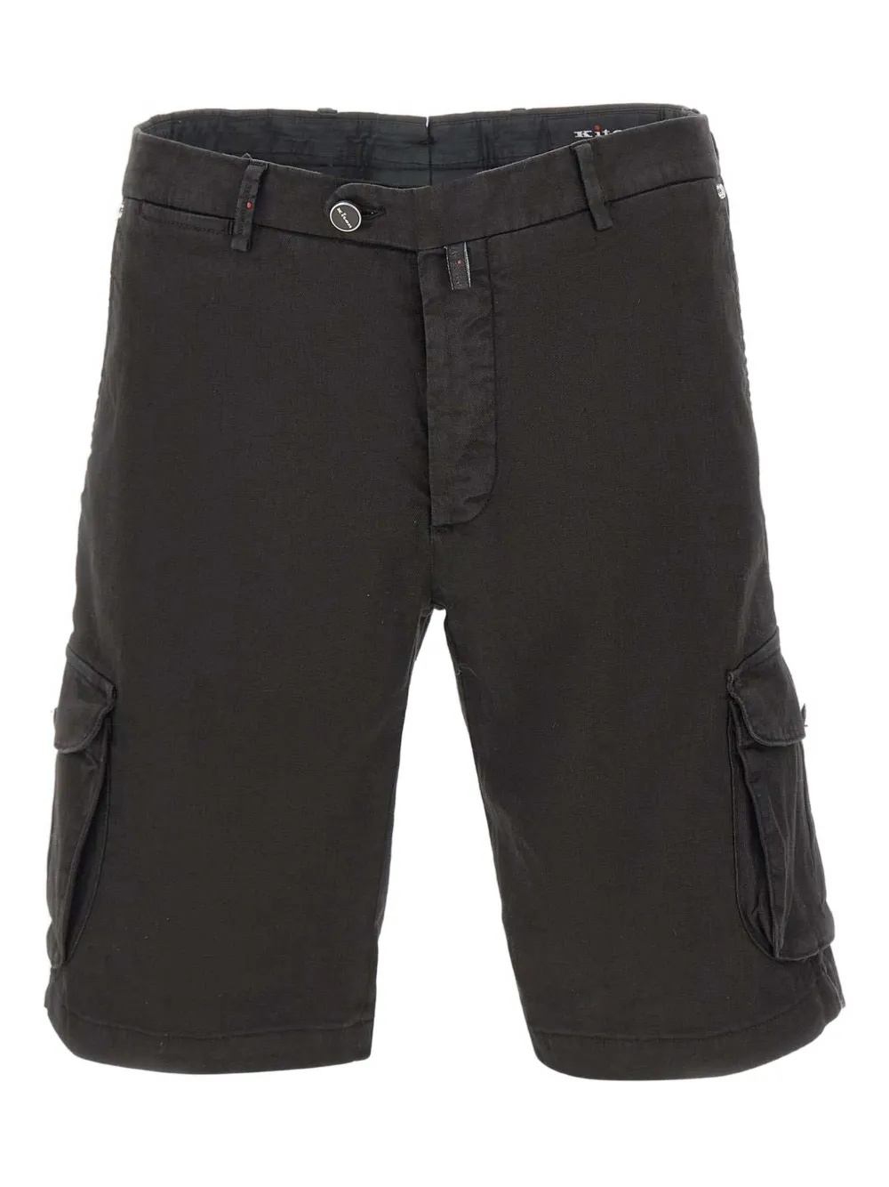 Kiton cargo-pocket button shorts | Black | Image 1