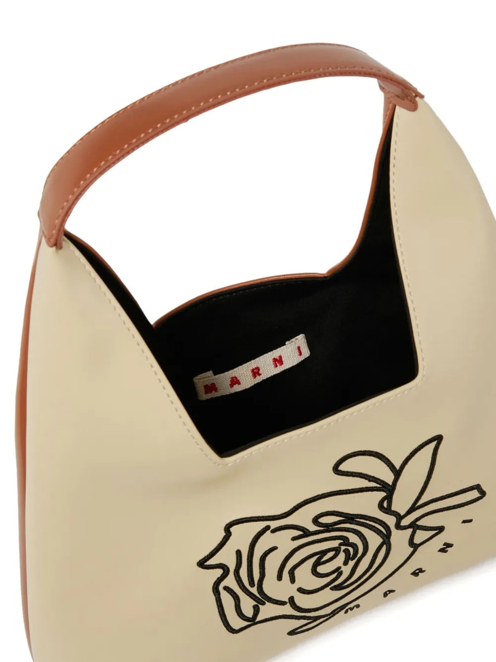 Marni Kids Rose Diamond schoudertas Beige
