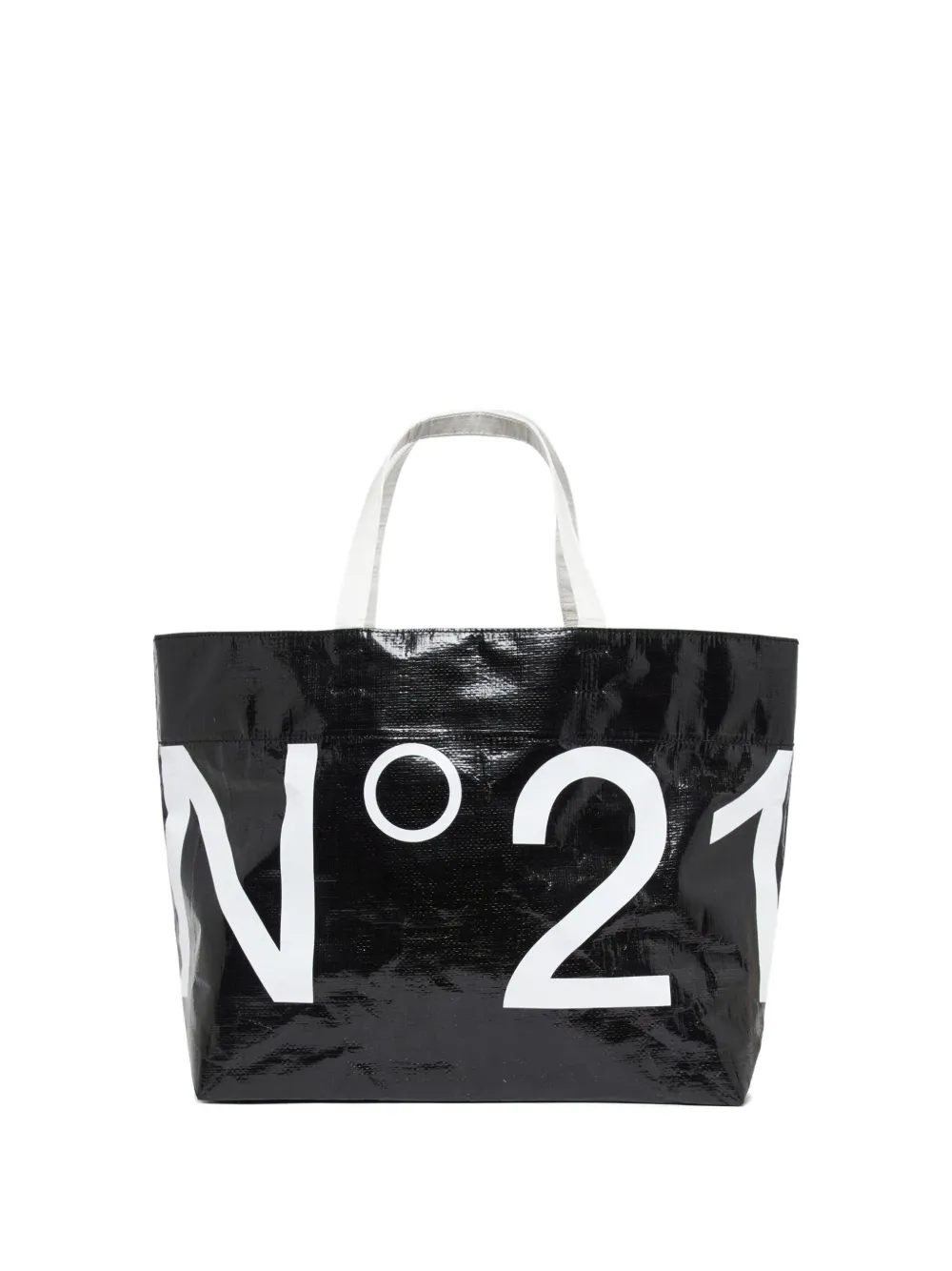 Nº21 Kids Borsa tote con stampa - Nero