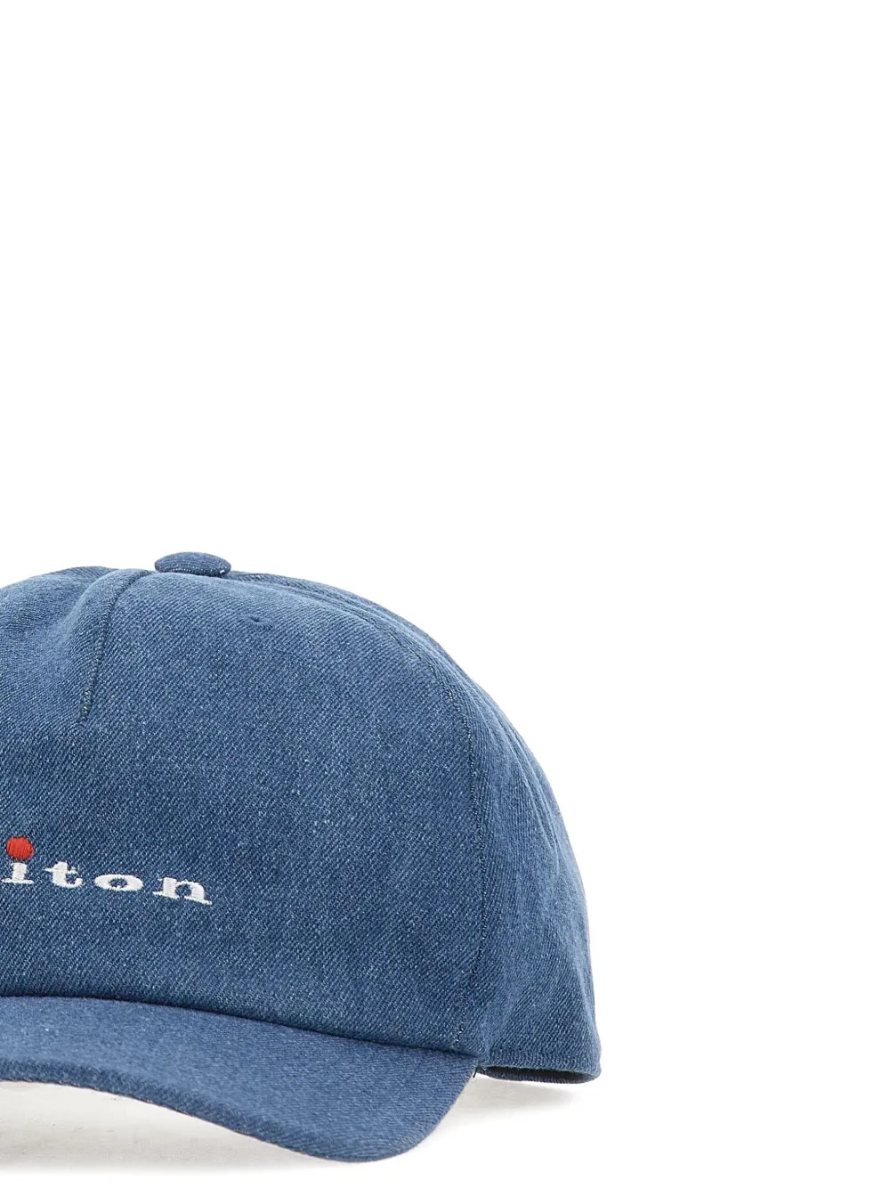 Kiton Honkbalpet met vlakken Blauw