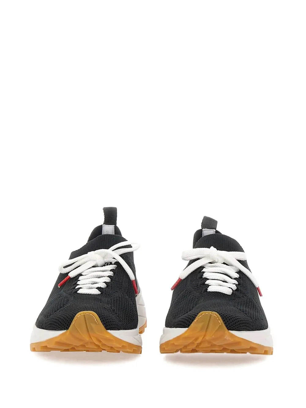Kiton Sneakers met leren vlakken Zwart
